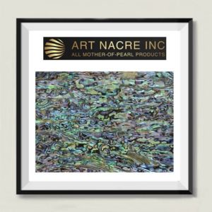 Art Nacre Inc - AAA-grade Blue Abalone Shell Sheet 24x14cm