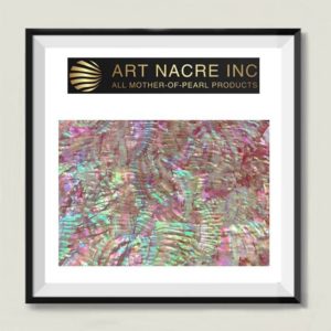 Art Nacre Inc - Colorful Awabi Abalone Laminate Sheet for Inlay 24x14cm