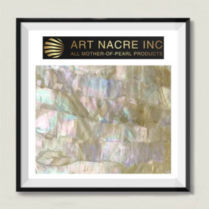 Art Nacre Inc - Genuine Gold Mother-of-Pearl Veneer Sheet 24x14cm