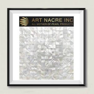 Art Nacre Inc - Mother-of-Pearl Shell Mosaic Tile Backsplash in White 15x15mm Mosaic Tile Manufacturer