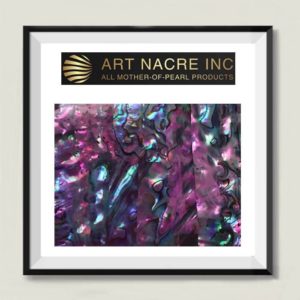 Art Nacre Inc - Natural Red Paua Abalone Shell Veneer Sheets 24x14cm