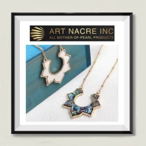 Art Nacre Inc - White Abalone and Blue Paual Shell Mother-of-Pearl Necklaces Manufacturer