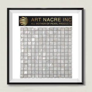 Art Nacre Inc - White Square Groutless Pearl Shell Tile With Seams 20x20mm Mosaic Tile Manufacturer