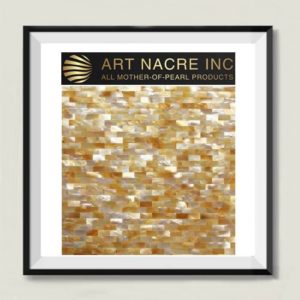 Art Nacre Inc - 10x20MM Golden Shell Mosaic Tile Subway Mosaic Mother of Pearl Backsplash Manufacturer