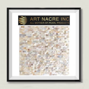 Art Nacre Inc - 10x20mm Mother-of-Pearl Shell Subway Tile Peel-and-stick Pearl Subway Tile Backsplash