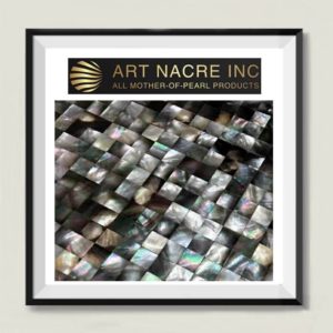 Art Nacre Inc - 15x15mm Black Mother-of-Pearl Backsplash Mosaic Tile Manufacturer