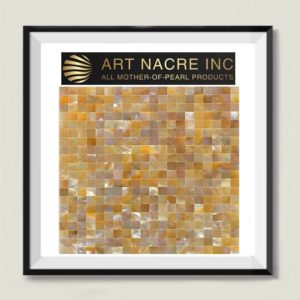 Art Nacre Inc - 15x15mm Mother of Pearl Tile Gold Pearl Shell Mosaic Tile backsplash Manufacaturer