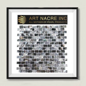 Art Nacre Inc - 15x25MM Black Mosaic Mother-of-Pearl Subway Tile Backsplash Manufacturer
