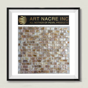 Art Nacre Inc - 15x25MM Brown Mother-of-Pearl Seashell Subway Tile Mosaic Backsplash Manufacturer
