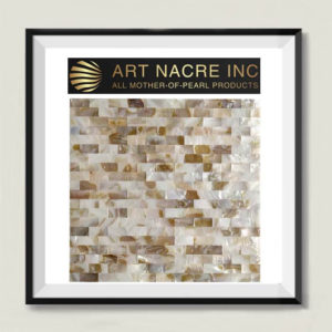 Art Nacre Inc - 15x30mm Brown Seashell Subway Tile Backsplash Peel-and-stick Mosaic Tile Manufacturer