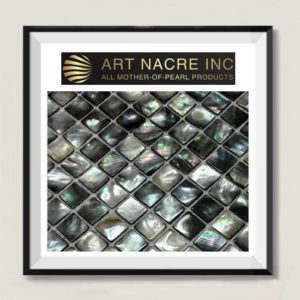 Art Nacre Inc - 20x20mm Abalone Shell Natural Black Mother-of-Pearl Mosaic Tiles Backsplash Manufacturer