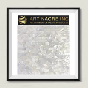 Art Nacre Inc - Pearlized Subway Tile Seashell Mosaic Backsplash 15x30mm
