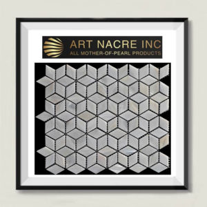 Art Nacre Inc - 15x25mm Diamond Cube Mosaic Tile White Pearl Backsplash Manufacturer