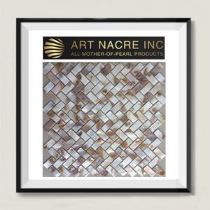 Art Nacre Inc - 15x30mm Natural Mother-of-Pearl Herringbone Subway Tile Backsplash Manufacturer
