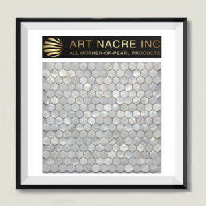 Art Nacre Inc - 20x20 MM White Hexagon Pearl Shell Tile Honeycomb Mosaic Manufacturer