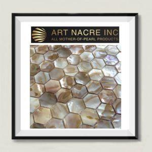 Art Nacre Inc - 20x20MM Beige Mother-of-Pearl Hexagon Mosaic Tile Manufacturer