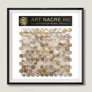 Art Nacre Inc - 25x25 MM 1-inch Brown Penny Tile Pearl Peel-and-Stick Backsplash Manufacturer