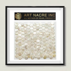 Art Nacre Inc - 25x25MM Pearl White Hexagon Penny Tile Mosaic Honeycomb 1 Inch Manufacturer