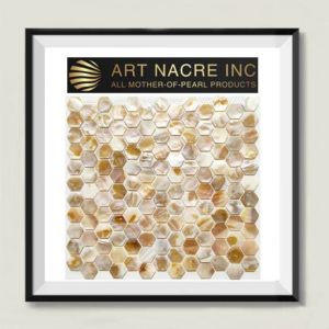 Art Nacre Inc - 25x25MM Peel-and-stick Pearl Mosaic Honeycomb Hexagon Tile Backsplash Manufacturer