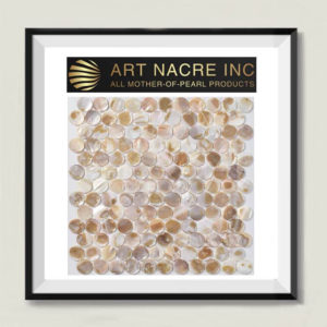 Art Nacre Inc - 25x25mm 1 Inch Beige Mother-of-Pearl Penny Round Mosaic Tile Backsplash Manufacturer