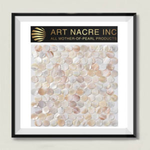 Art Nacre Inc - 25x25mm 1-inch Natural Mother-of-Pearl Penny Tile Backsplash Manufacturer
