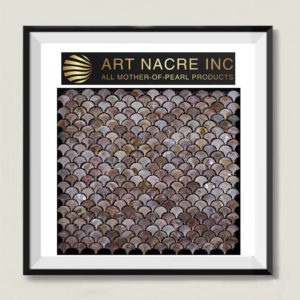 Art Nacre Inc -25x25mm Brown Backsplash Fish Scale Pearl Tile Peel-and-Stick Manufacturer