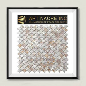 Art Nacre Inc - 25x25mm Fish Scale Backsplash Natural Pearl Mosaic Tile Manufacturer
