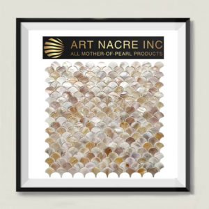 Art Nacre Inc - 25x25mm Fish Scale Mosaic Tile Peel-and-Stick Backsplash Manufacturer