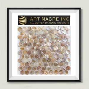 Art Nacre Inc - 25x25mm Hexagon Penny Tile Mother-of-Pearl Mosaic Backsplash 1 Inch Manufacaturer