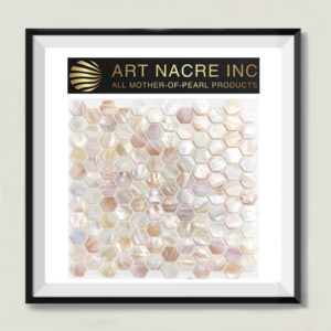 Art Nacre Inc - 25x25mm Pink Hexagon Mosaic Tile Mother-of-Pearl Backsplash 1 Inch Manufacturer