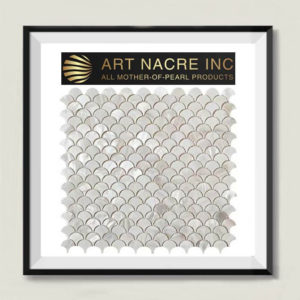 Art Nacre Inc - 25x25mm White Fish Scale Mother-of-Pearl Tile Mosaic Backsplash Manufacturer