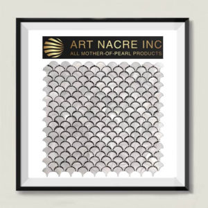 Art Nacre Inc - 25x25mm White Fishscale Backsplash Peel-and-Stick Mosaic Tile Backsplash Manufacturer