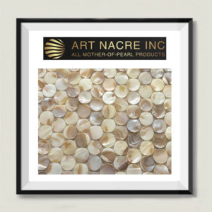 Art Nacre Inc - Mother-of-Pearl Sea Shell Beige Penny Tile Round Mosaic Backsplash Manufacturer