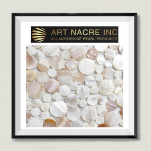 Art Nacre Inc -Natural Pink Shell Penny Round Mosaic Tiles Manufacturer