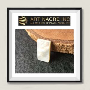 Art Nacre Inc - 25x13x5mm Genuine White Mother-of-Pearl Shell Blanks Manufacturer