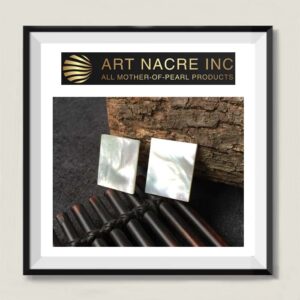 Art Nacre Inc - 25x20x2mm Real White Mother-of-Pearl Shell Inlay Blanks Manufacturer