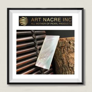Art Nacre Inc - 50x20x1.5mm Genuine White Mother-of-Pearl Shell Blank for Guitar Manufacturer