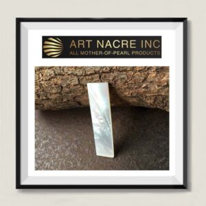 Art Nacre Inc - 60x15x2mm Real White Mother-of-Pearl Blank Material for Inlay Manufacturer