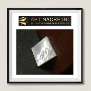 Art Nacre Inc - Natural White Mother-of-Pearl for Inlay 22x22x3mm Manufacturer